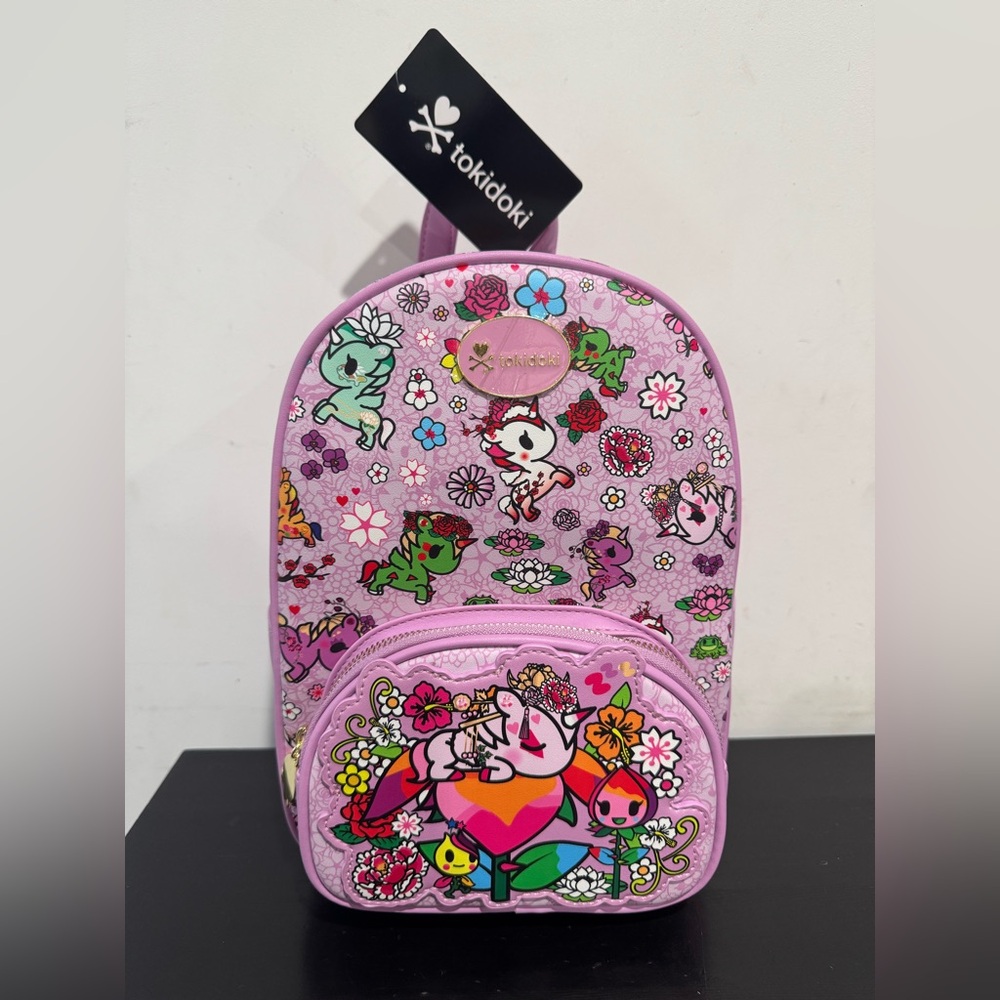 Tokidoki Unicorno and Friends Floral Mini Backpack - Picture 2 of 10